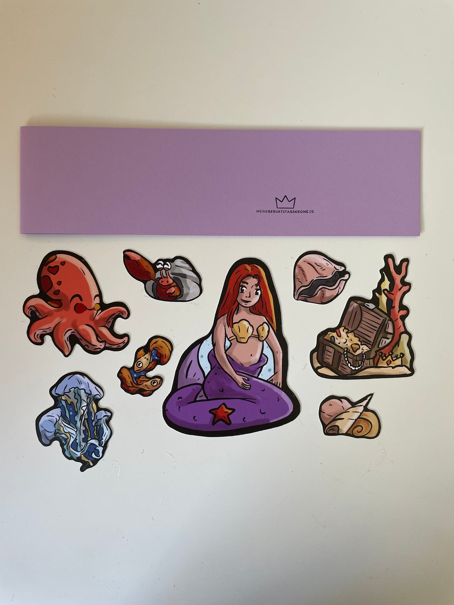 Nachhaltige Meerjungfrau Geburtstagskrone für Kinder